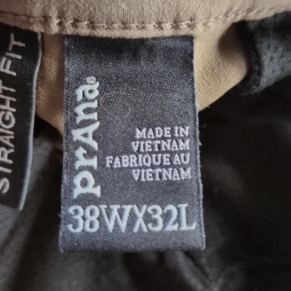 Prana Zion Chino Pants Olive Green Size 38x32 - Picture 5 of 10